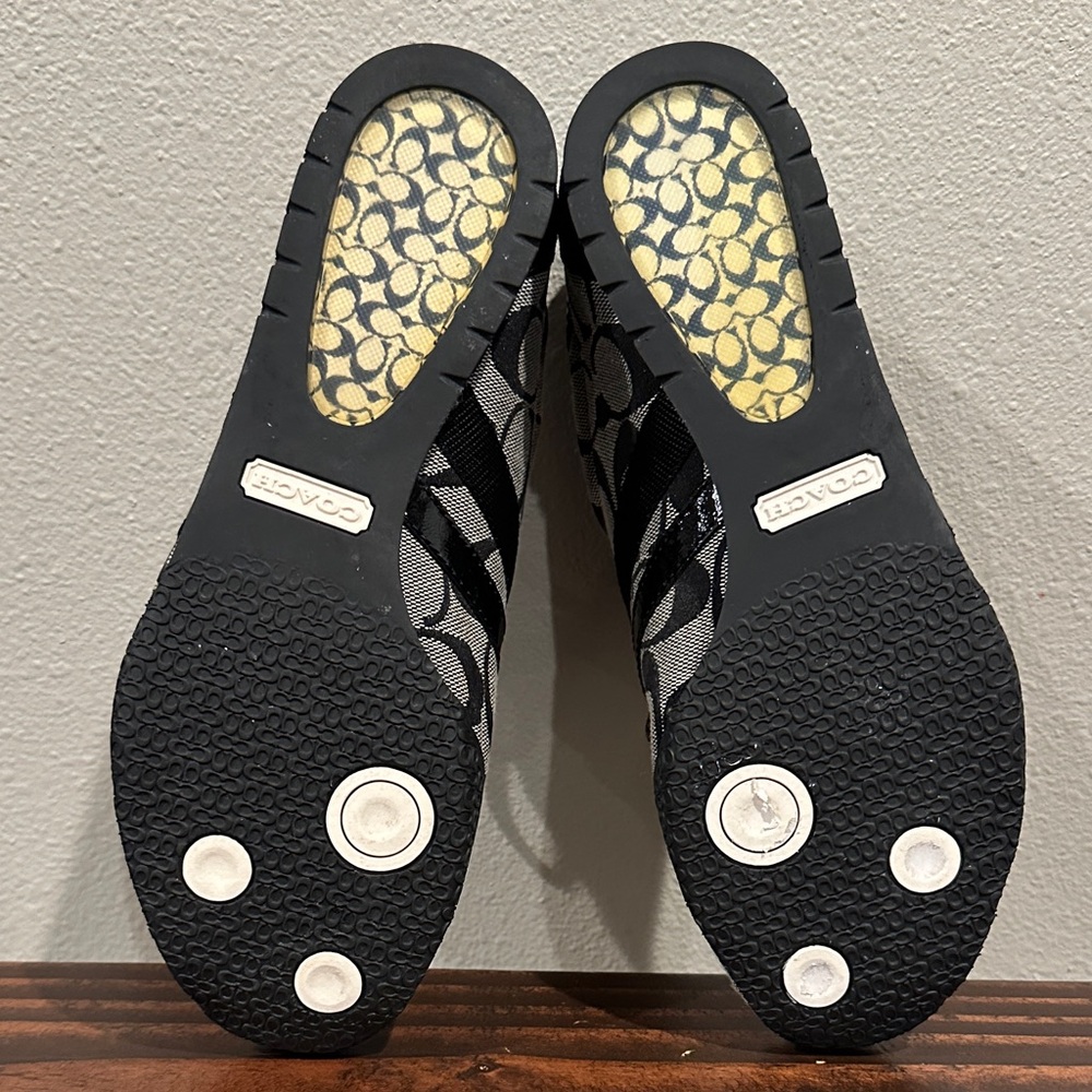 Coach Monogram Black and Gray Sneakers Size: 6M - Picture 6 of 6